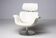 Artifort Tulip F545 Lounge Chair by Pierre Paulin, white leather