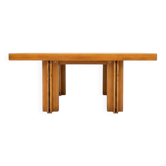 Table Quatour en bois attribuée à Carlo Scarpa pour Gavina, Italie, 1973