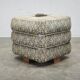 1930s Czech Art Deco Walnut Upholstered Footstool Ottoman