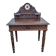 Carved oak desk from Brittany, early 20th century.