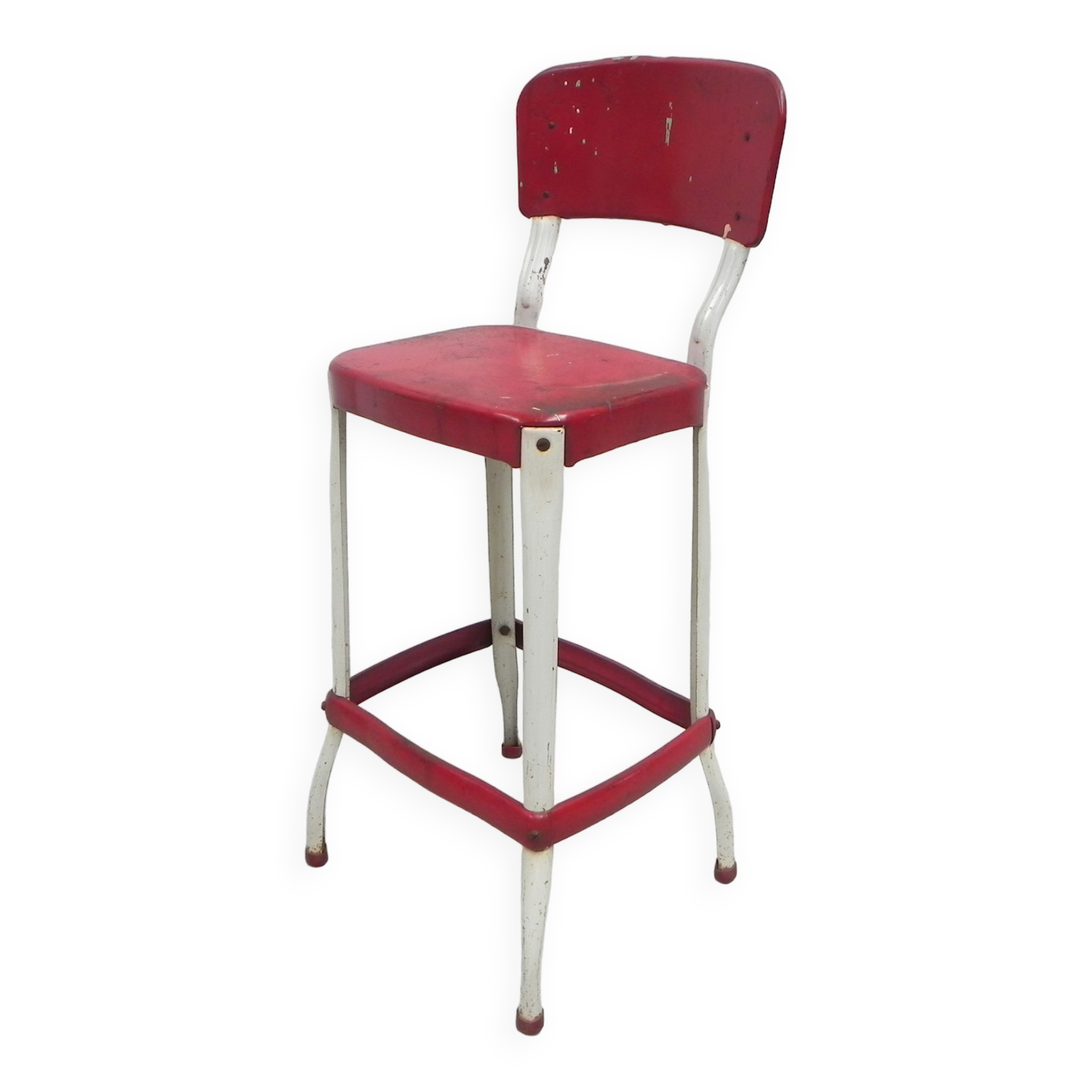 Tabouret de bar industriel en acier, tabouret, Cosco