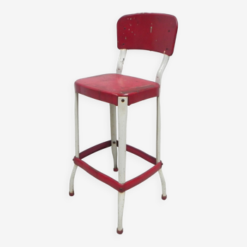 Tabouret de bar industriel en acier, tabouret, Cosco