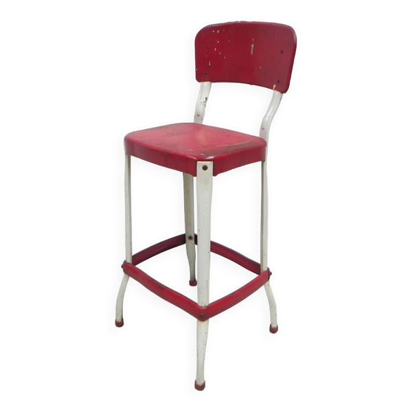 Tabouret de bar industriel en acier, tabouret, Cosco — Beyit