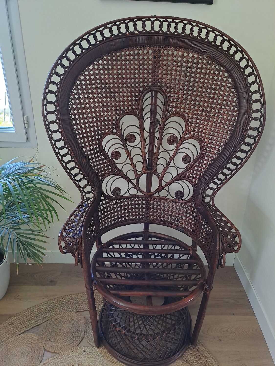 Emmanuelle rattan armchair