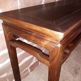 Ancienne console chinoise en bois dur, chine dynastie qing