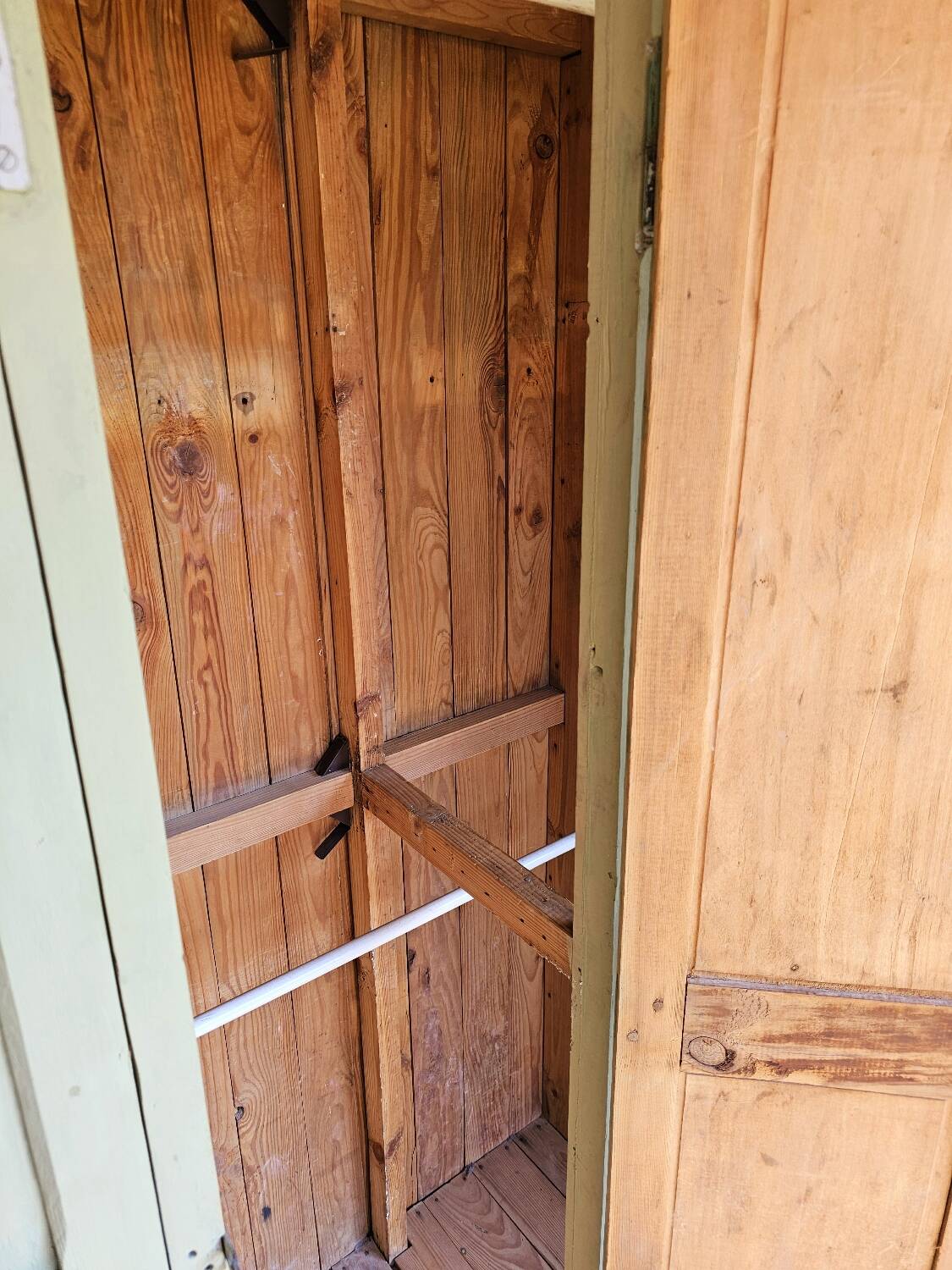 Wooden factory locker rooms
