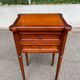Table d'appoint chevet Style Louis XVI en merisier massif à cannelures 1960