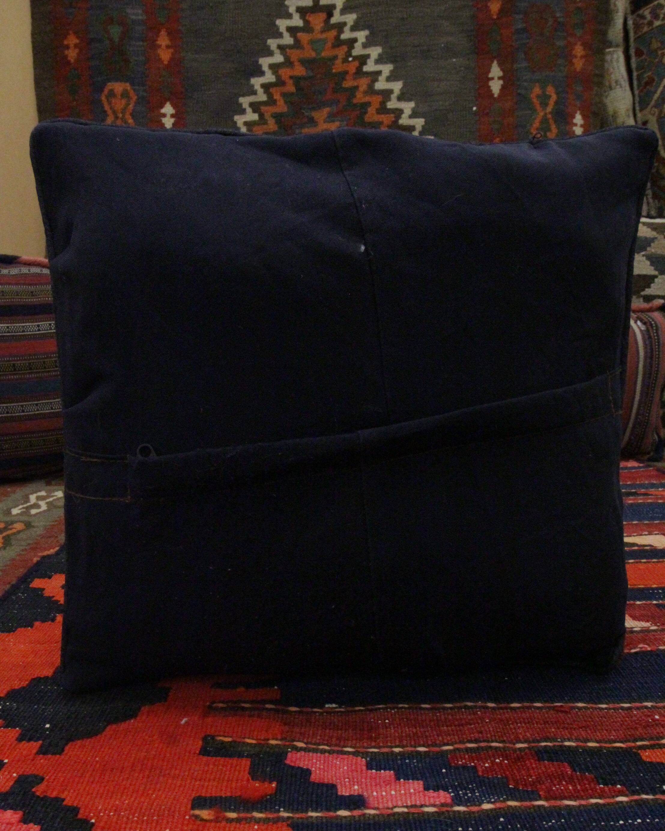 Traditional Handwoven Wool Deep Red Cushion Cover  41x41cm