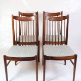 Set Of 4 Dining Chairs Model 422 Made In Rosewood By Arne Vodder From 1960s
