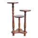 vintage plant holder, plant support 3 trays, wood, harness wood, plant stand, display