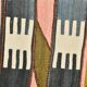Tapis kilim turc Orientel 4x9, style géométrique, 132x280 cm