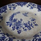 5 Gien Delft earthenware soup plates
