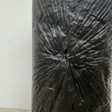 Martin Freyer Rosenthal Studio-Line bisque black porcelain op-art relief vase, 1970s