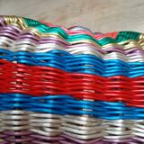 Mini scoubidou woven basket colors