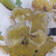 French vintage oil painting on alabaster