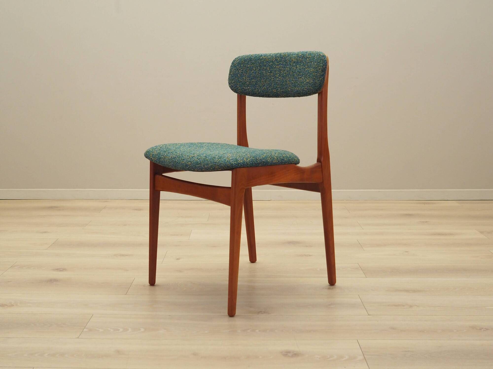 Set of six teak chairs, Danish design, 1960s, manufacture: N. & K. Bundgaar