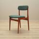 Set of six teak chairs, Danish design, 1960s, manufacture: N. & K. Bundgaar