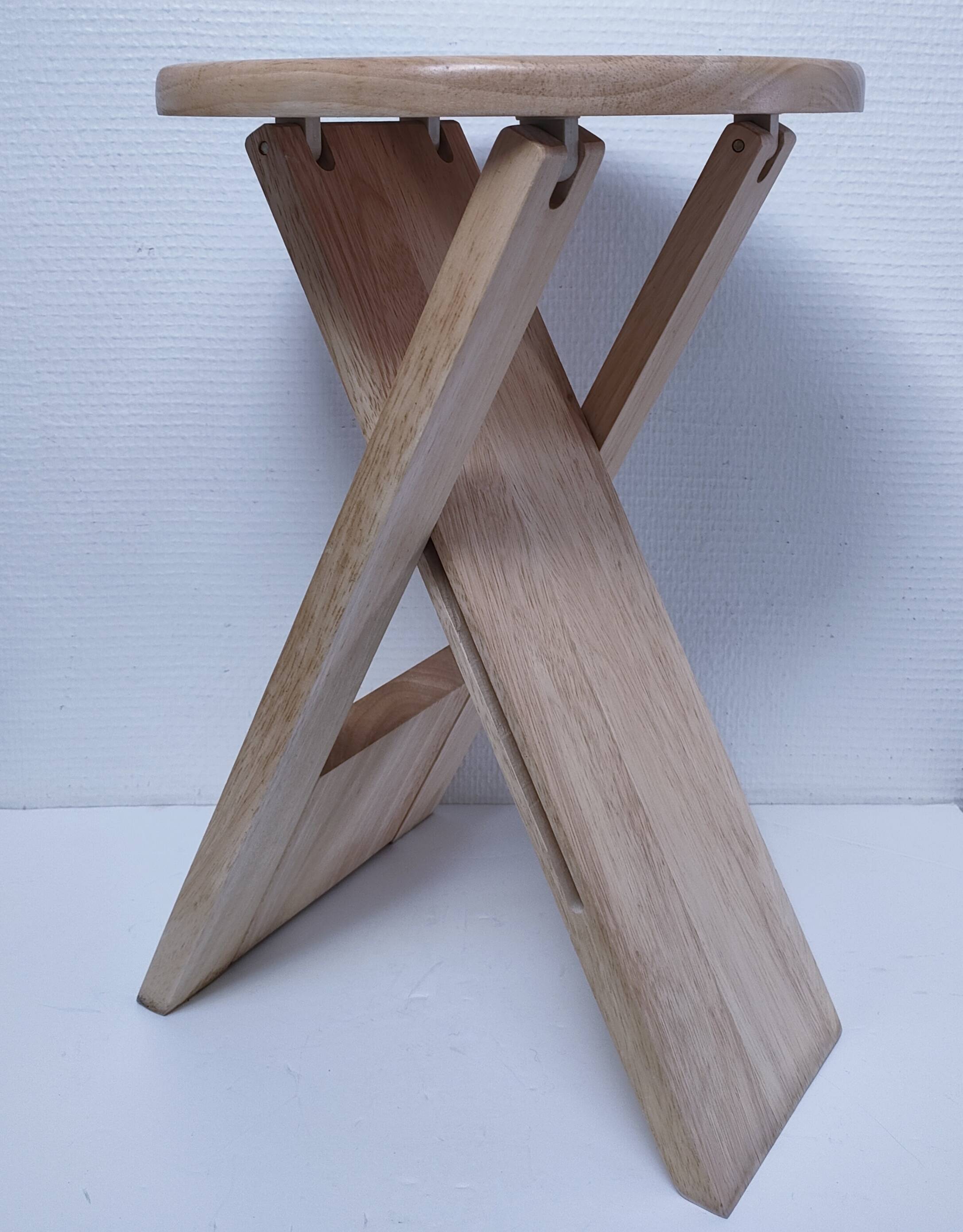 "Suzy" stool by Adrian Reed solid beech 80s