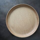 Set de 6 assiettes à dessert artisanales en grès brut