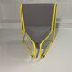 Modular tubular bench in yellow & grey fabric