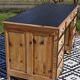 Vintage pine desk, restored