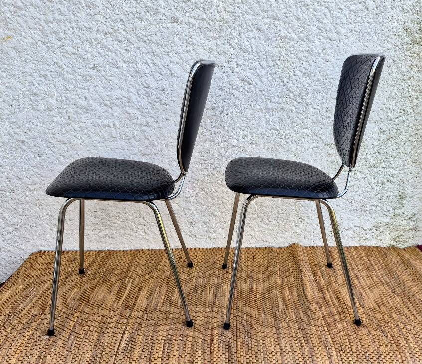 Chaises skaï noir