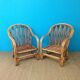 Paire de Fauteuil en rotin circaa 1960