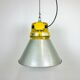 Yellow industrial explosion proof lamp with aluminium shade, 1990s