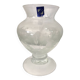 Engraved crystal vase, master cristallier e.bourdon