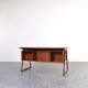 Mid-Century Danish Teak Executive Desk by Svend Åge Madsen for H.P. Hansen,