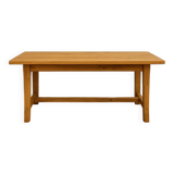Solid elm wood farmhouse table