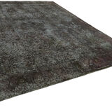 Hand-knotted persian antique 1970s 295 cm x 385 cm grey wool carpet