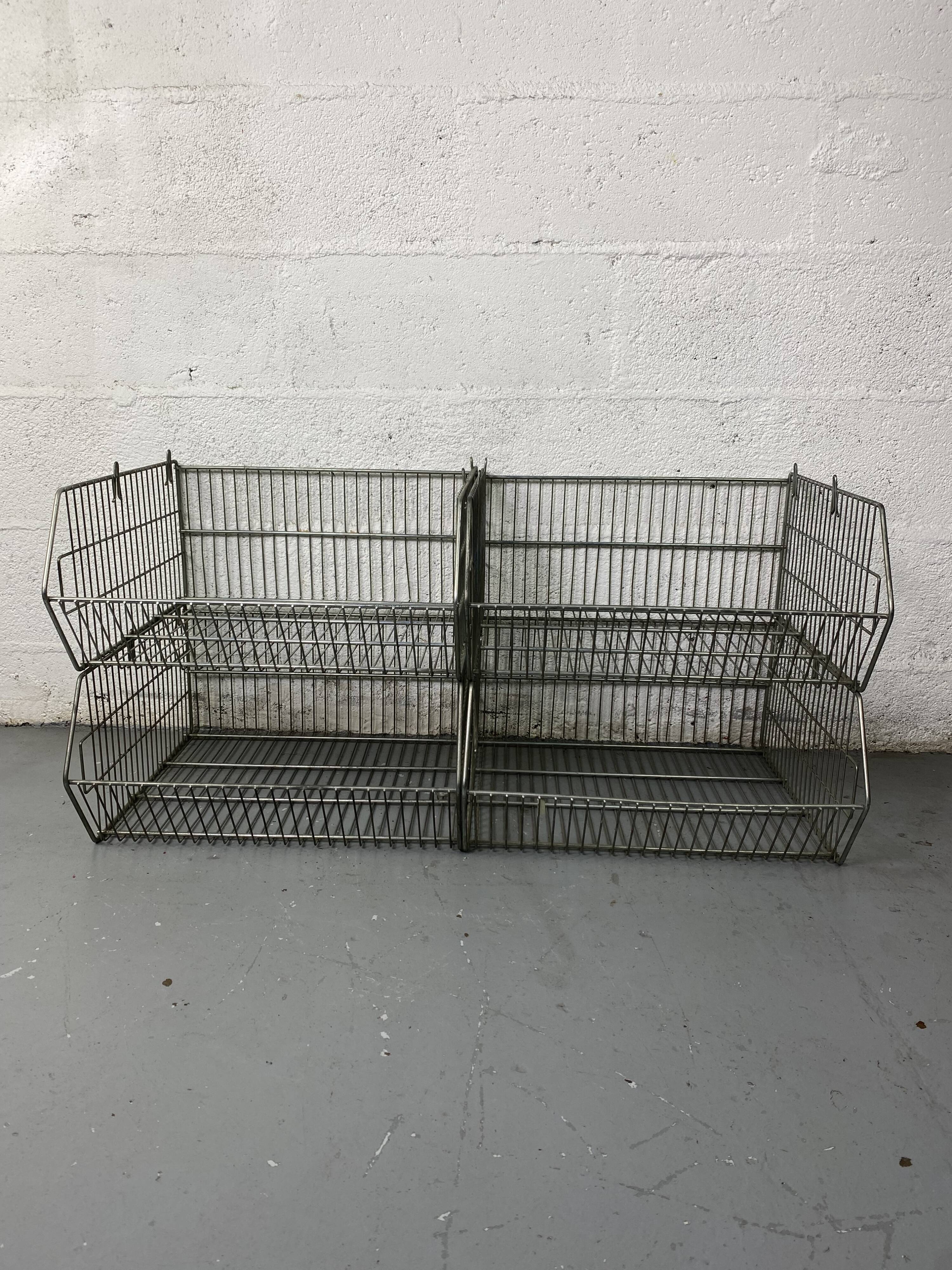 Modular industrial wire shelves