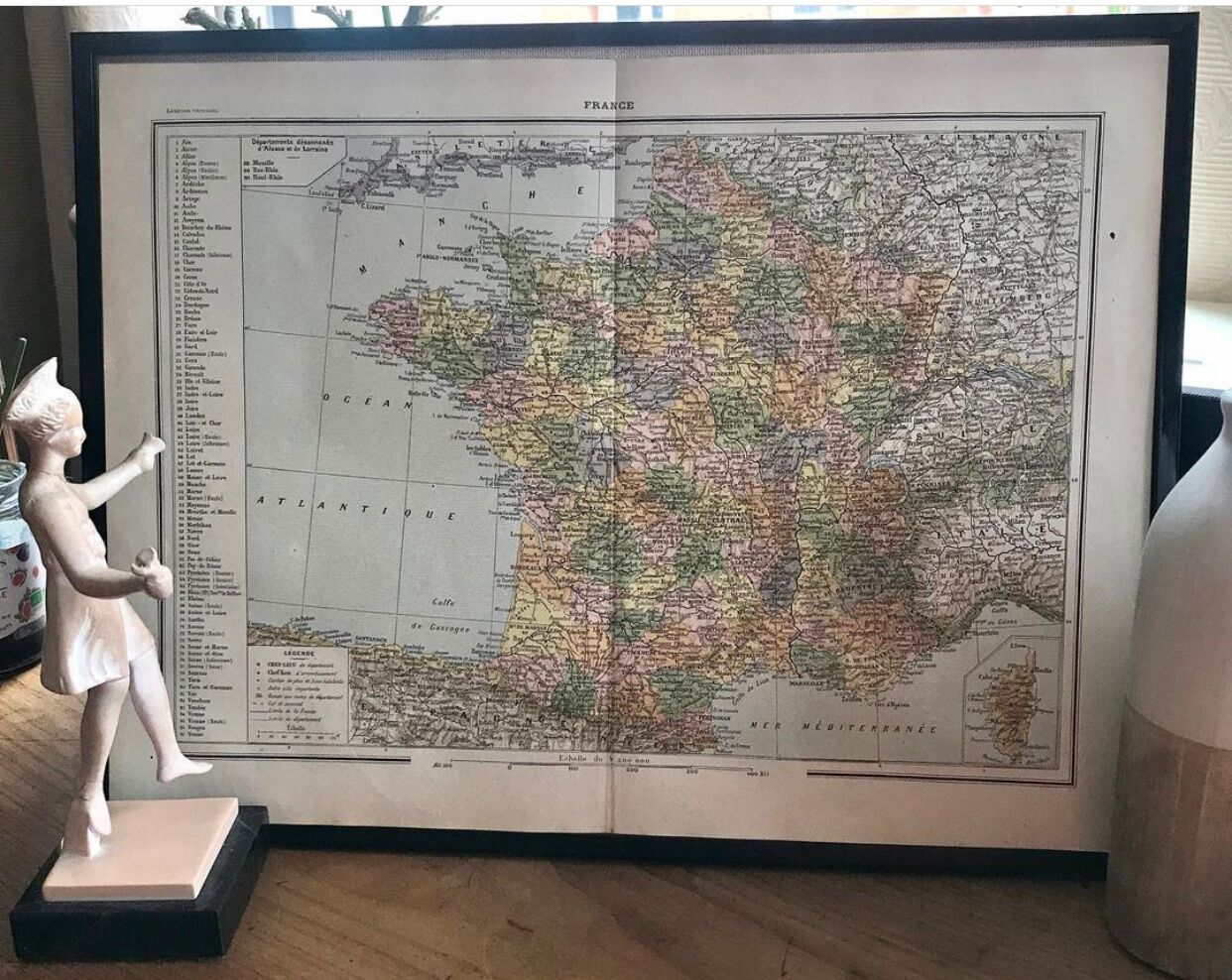 Carte de France vintage