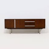 Dutch Minimalist Wenge Wooden Sideboard by Tijsseling 1970s