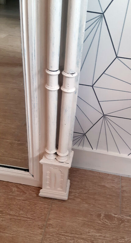 Fireplace mirror (trumeau) of large size.