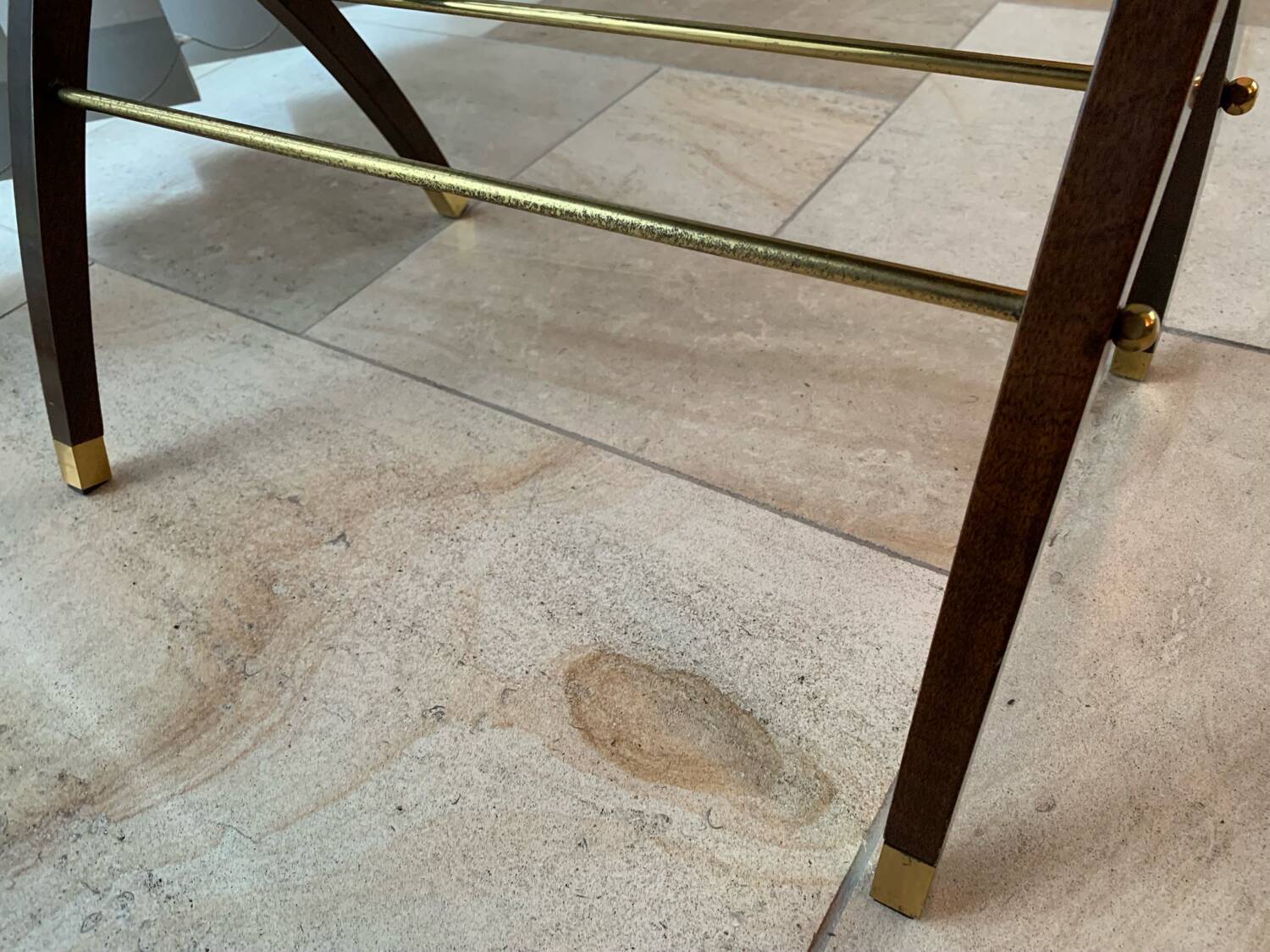 Magazine rack - vintage reading saddle