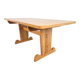 Vintage Danish Dining Room Trestle Table in Elm, 1960