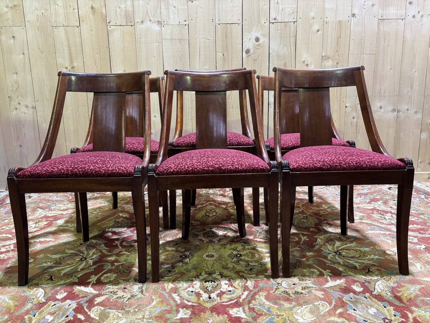 Set of 6 gondola chairs