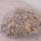 Murano Ceiling Light Flower by Seguso for Venini, Italy, 1960s