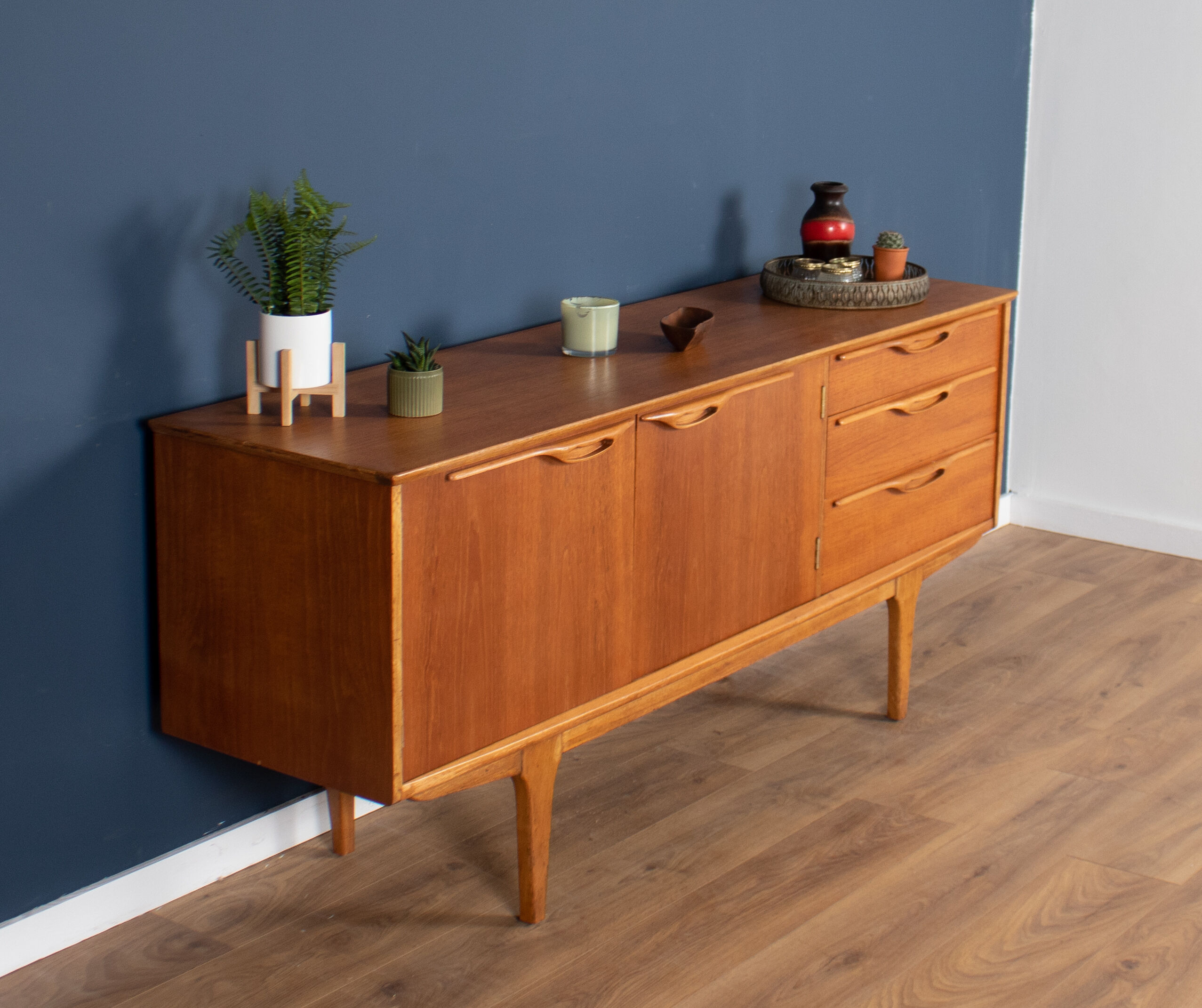 Retro teak 1960s short jentique classic mid century sideboard