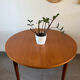 Table ronde scandinave extensible en teck