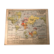 School planisphere Vidal-Lablache 1955 map