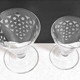 50s water glass set + 8 wine glasses