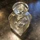 Vintage Italy glass and crystal carafe with cork