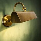 Industrial aged brass wall  picture light