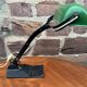 Art deco banker's lamp, 1930s bauhaus horax style enamel