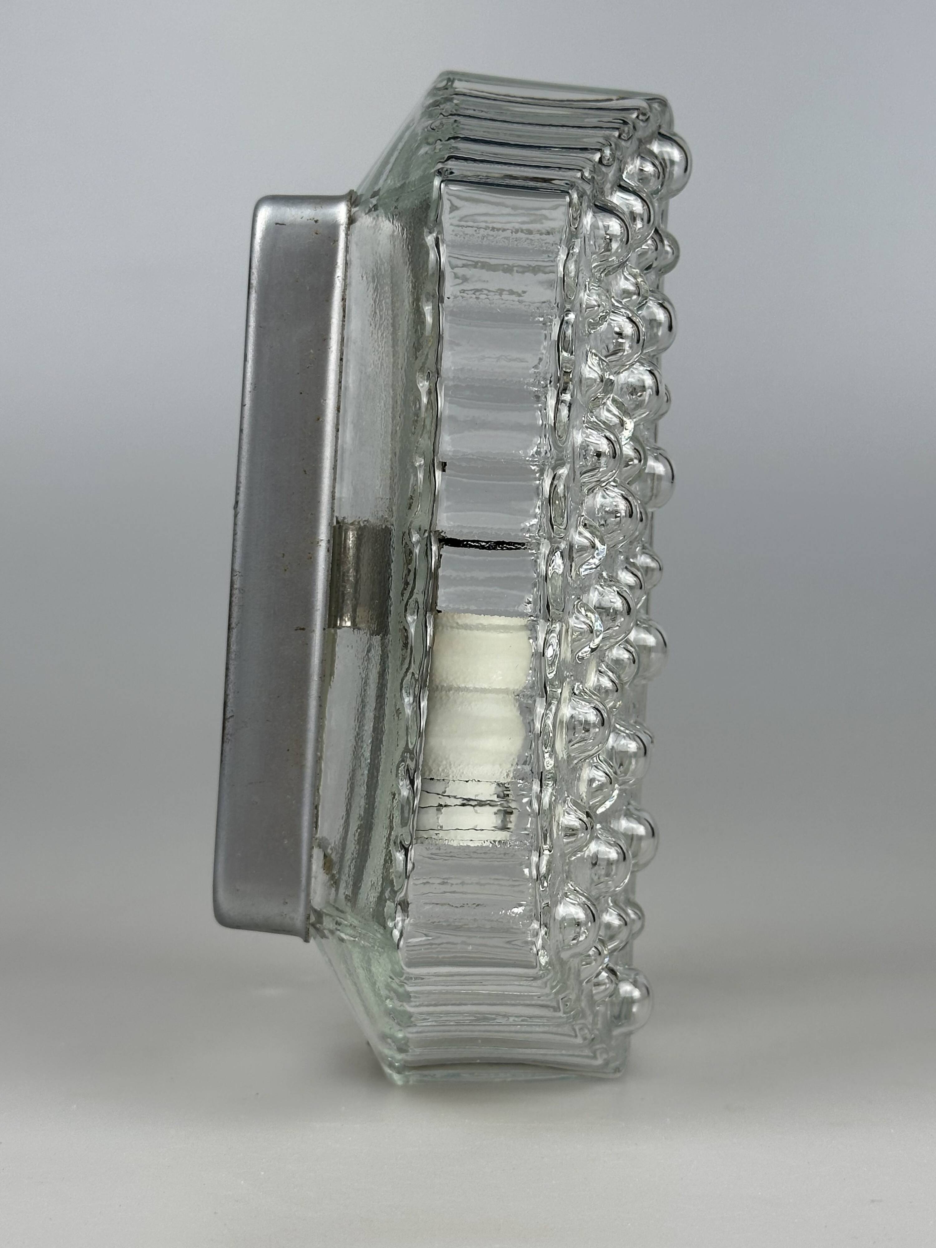 1960s/70s Bubble Wall Lamp, Chrome & Glass, Space Age by Hustadt Leuchten