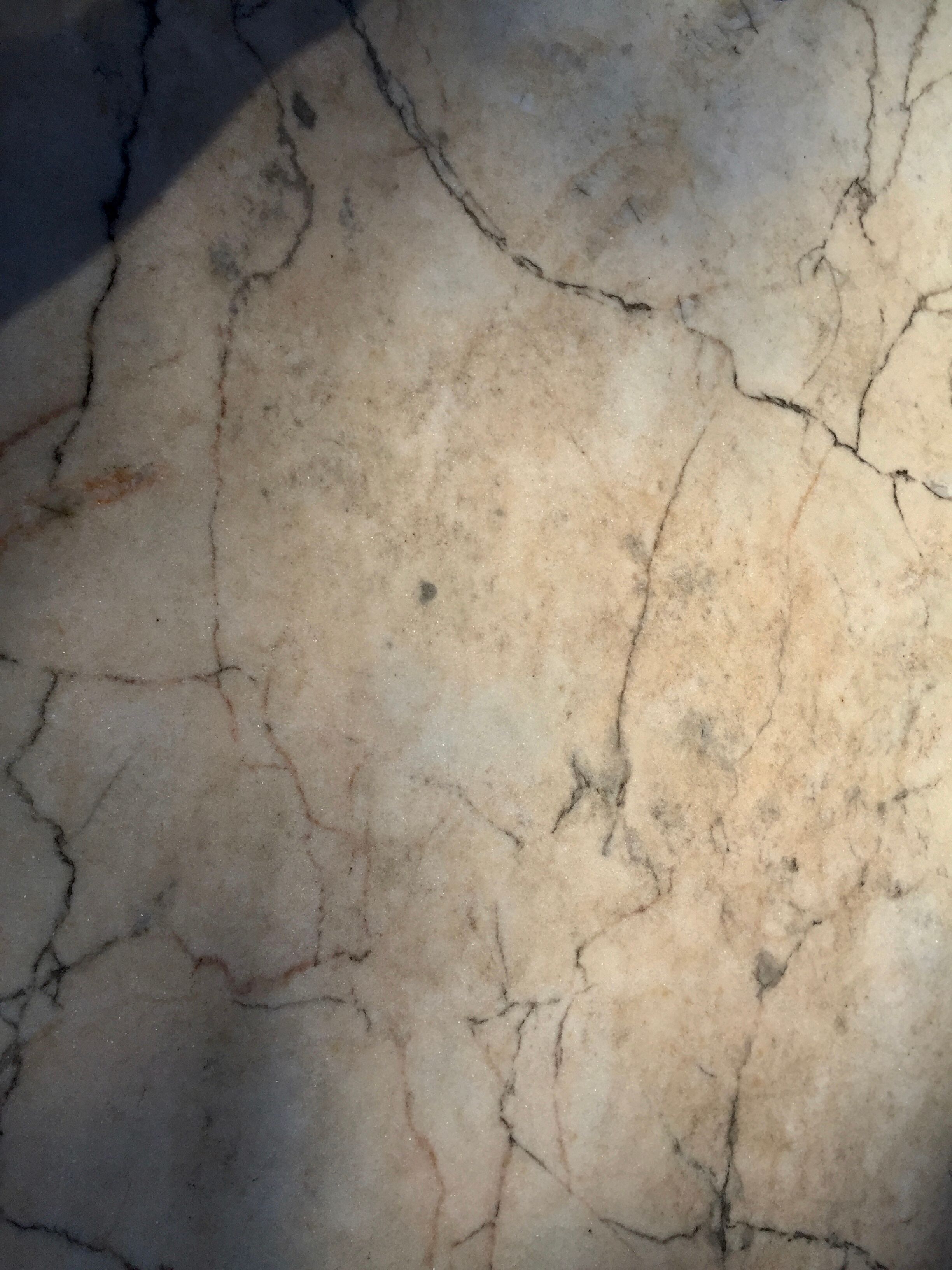 Marble oval table