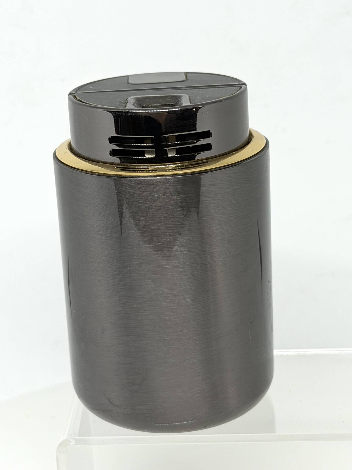 Minimalist Vintage SAROME Japan Table Lighter Modernist in Metal